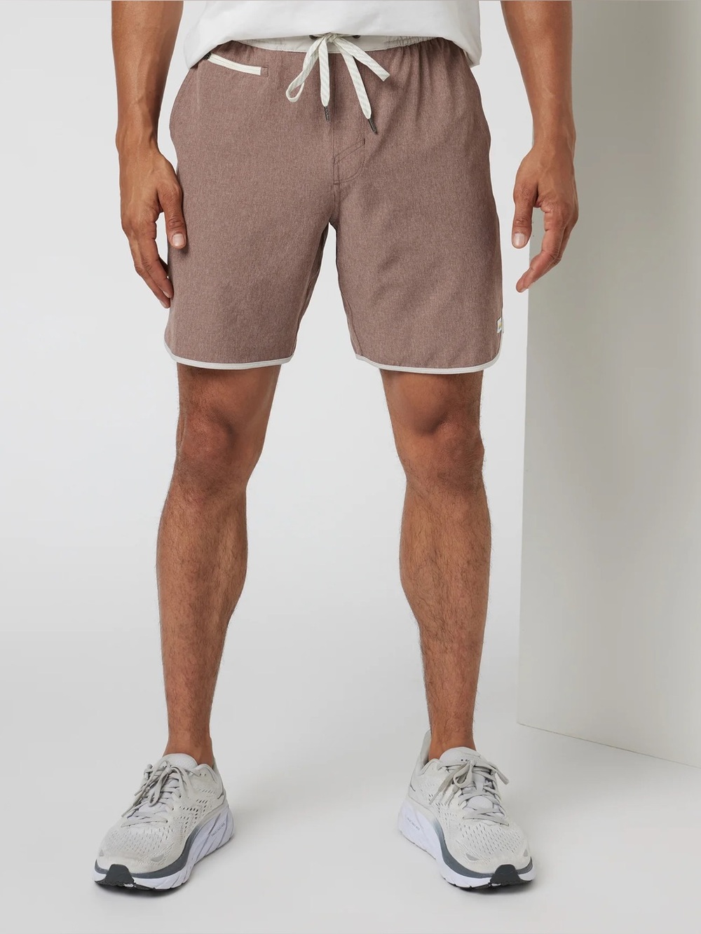 Vuori Banks Shorts Men’s M Clove Linen 7” Athletic Swim Workout Shorts